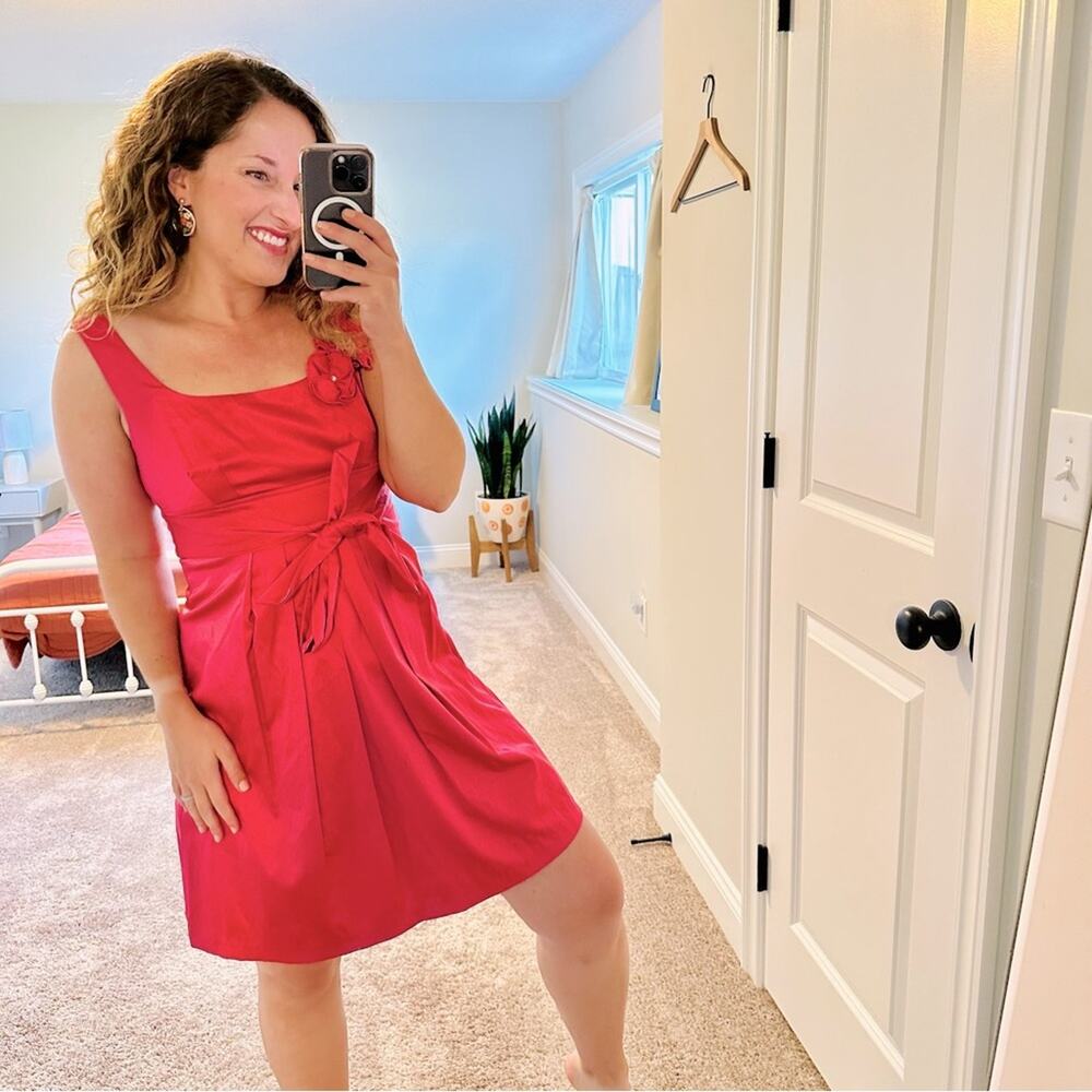 Vintage IN San Francisco Pink Satin Mini Dress Small